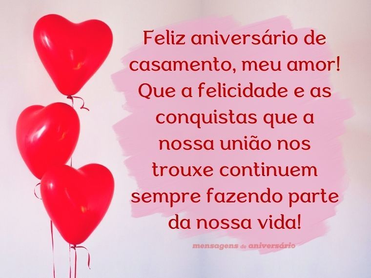 frases aniversário de casamento