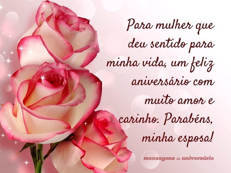 frase aniversário esposa