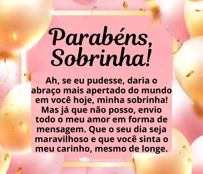 mensagem sobrinha afilhada