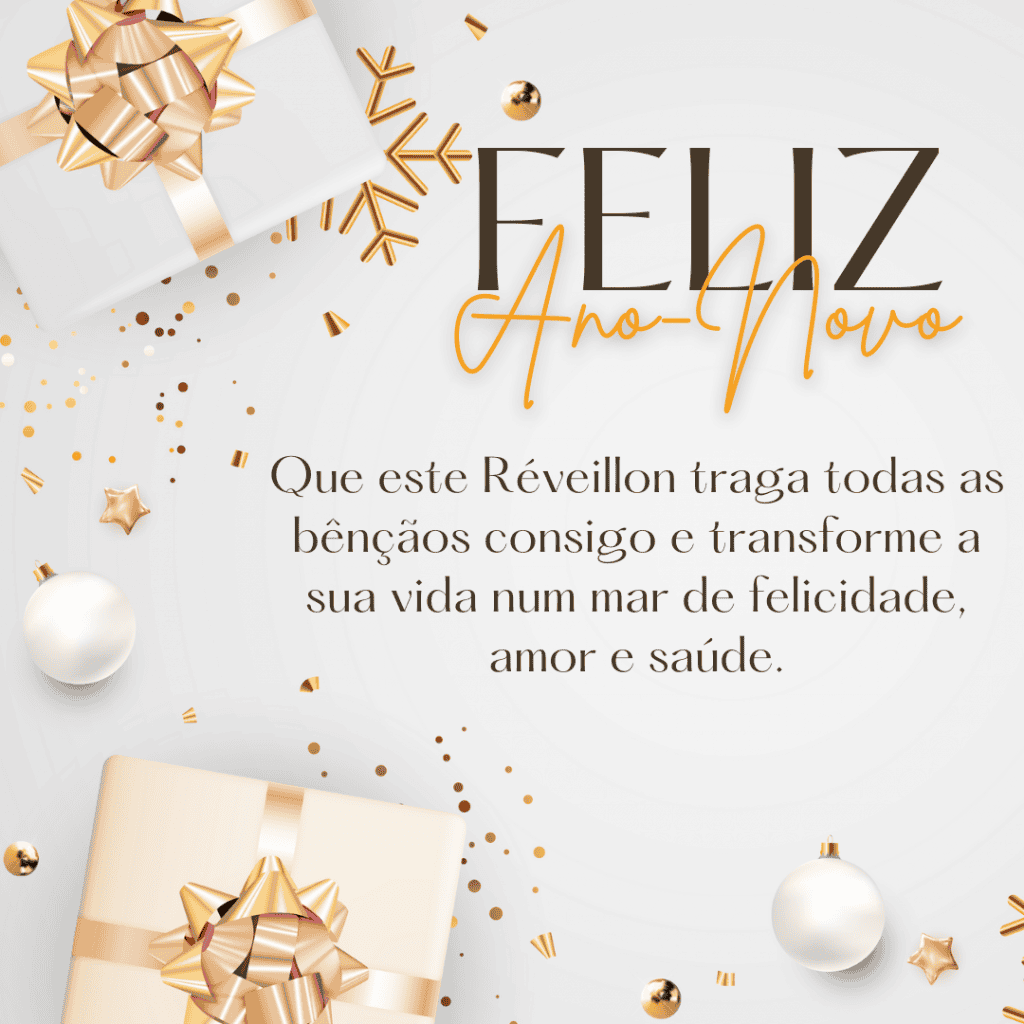 feliz ano novo para familia