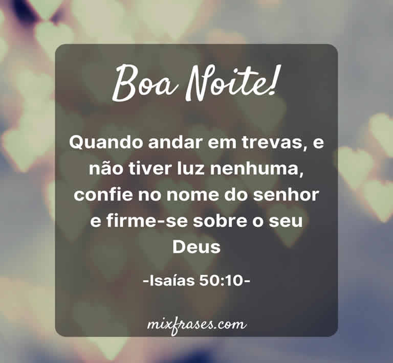 mensagem de boa noite com Deus