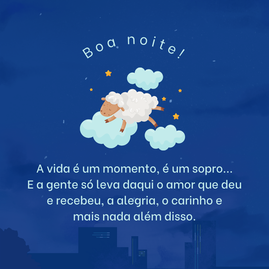 mensagem boa noite com carinho para alguém especial