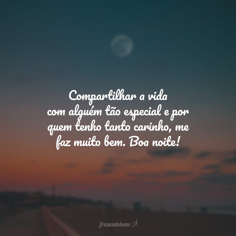 mensagem boa noite com carinho e amor