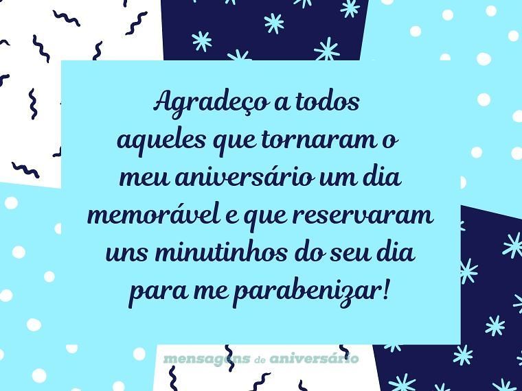 mensagens curtas de agradecimento de aniversário para amigos