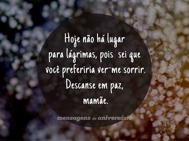 homenagem para mãe que partiu