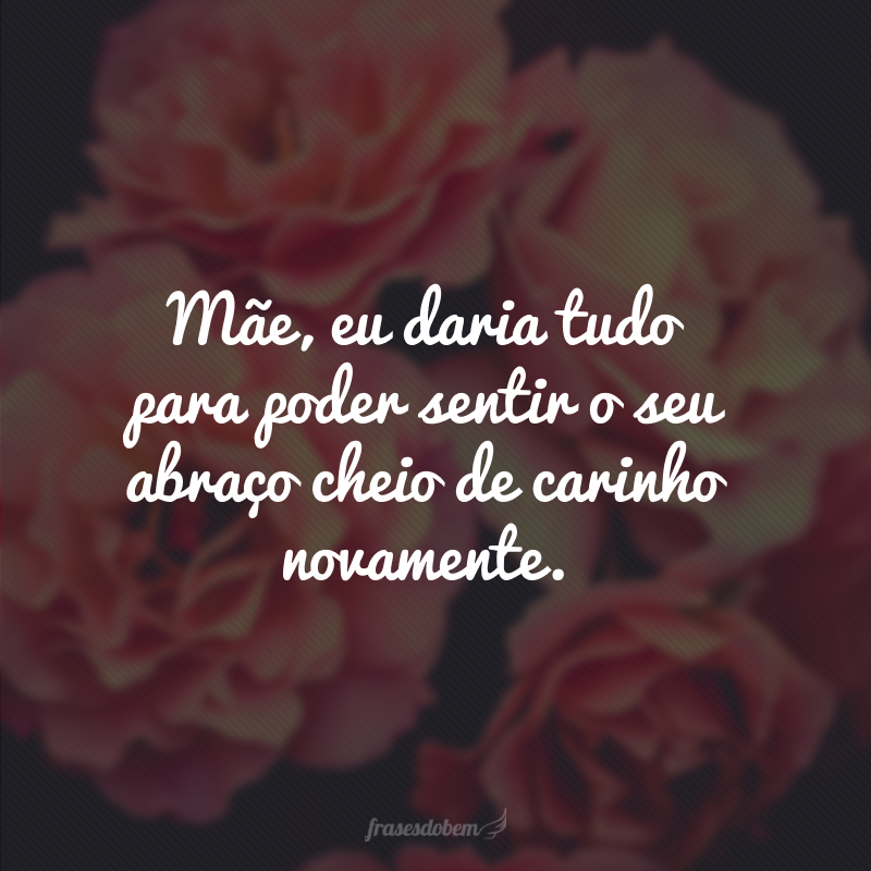 mensagens curtas para mãe no céu