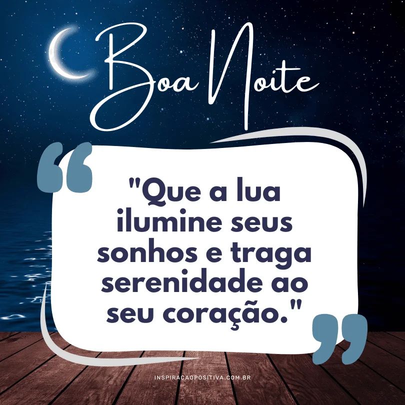 mensagem de boa noite diferente