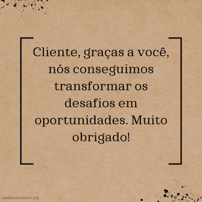 mensagens curtas de agradecimento para clientes