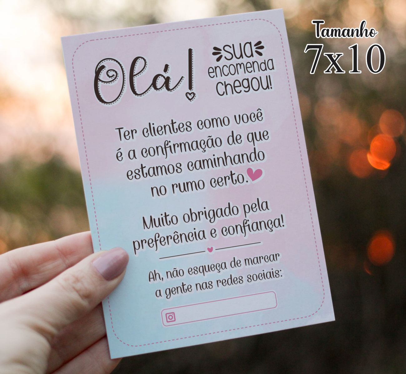 agradecimento por feedback de cliente