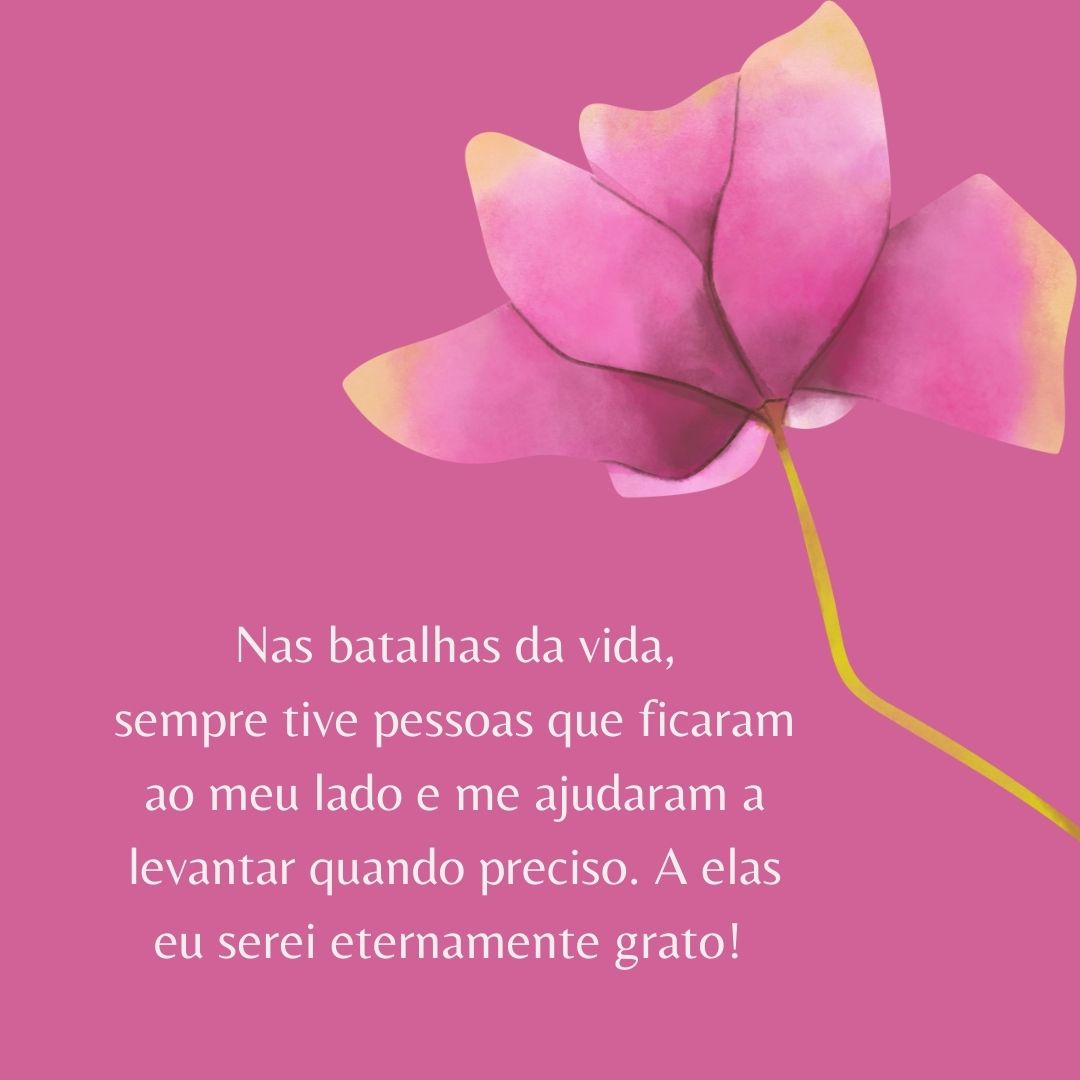agradecimento por apoio