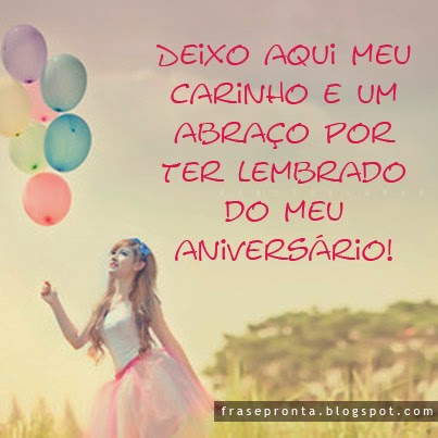 agradecimento aniversário mensagem engraçada