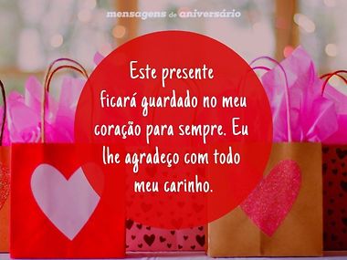 exemplos de mensagens de agradecimento pelo carinho recebido