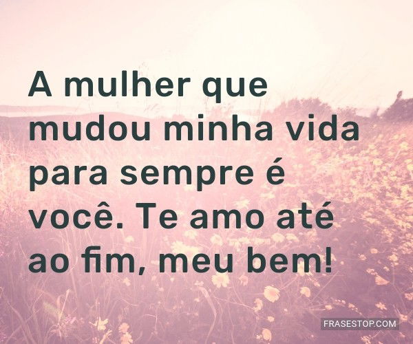 mensagem de amor para esposa para agradecer