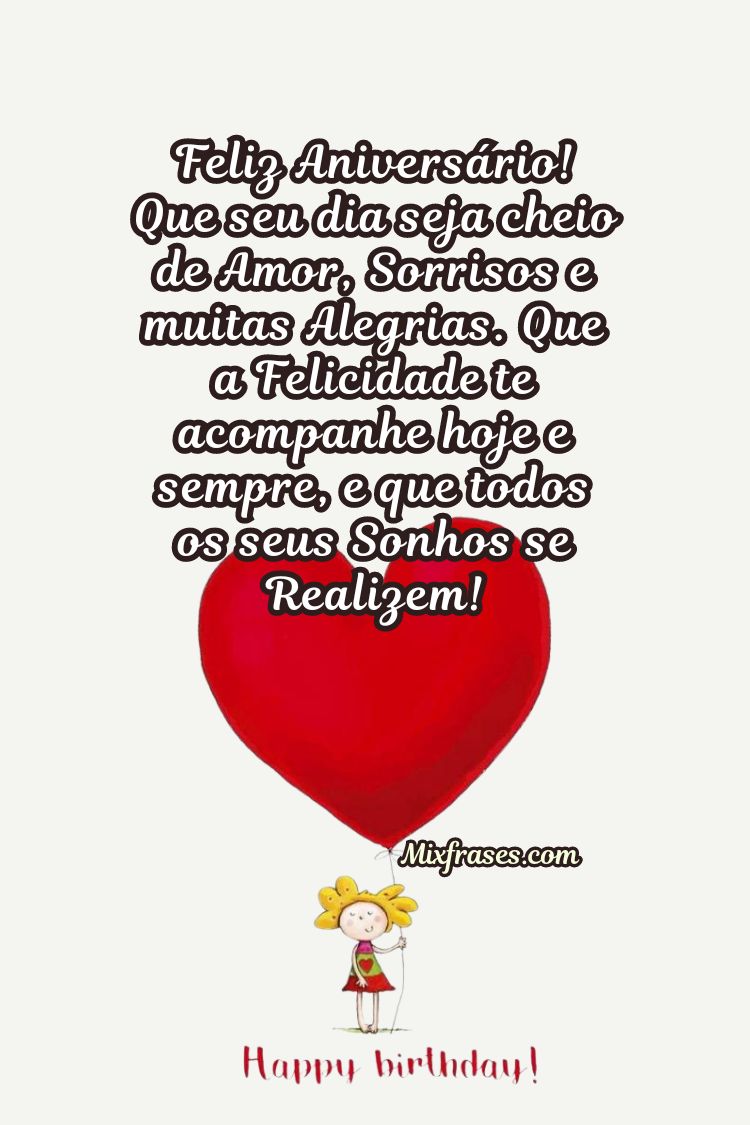mensagens de aniversário formais