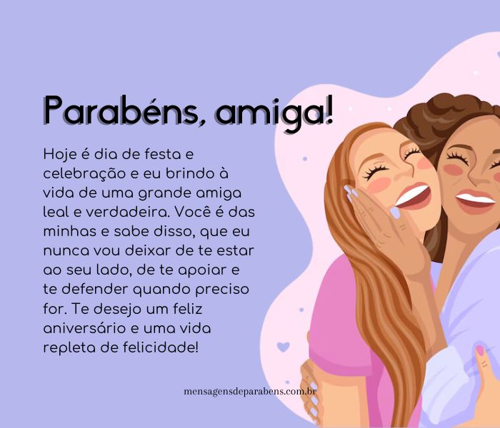 quanto custa enviar mensagem de aniversário para amiga internacional