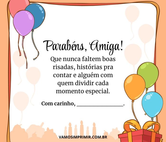 o que não dizer em mensagem de aniversário para amiga