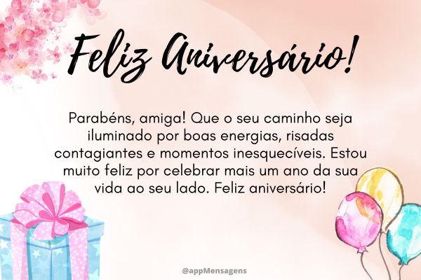 o que não dizer em mensagem de aniversário para amiga
