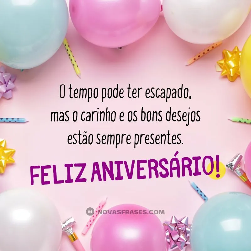 parabéns atrasado engraçado