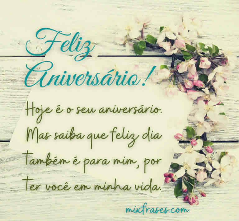 mensagens de aniversário para namorada com flores