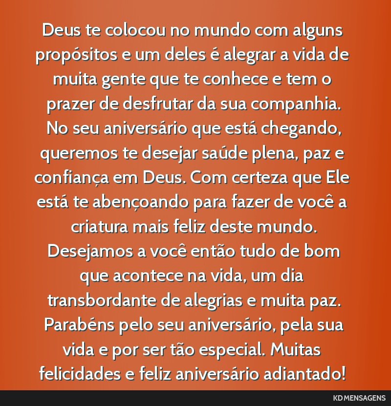 mensagem de aniversário com versículo bíblico de salmos