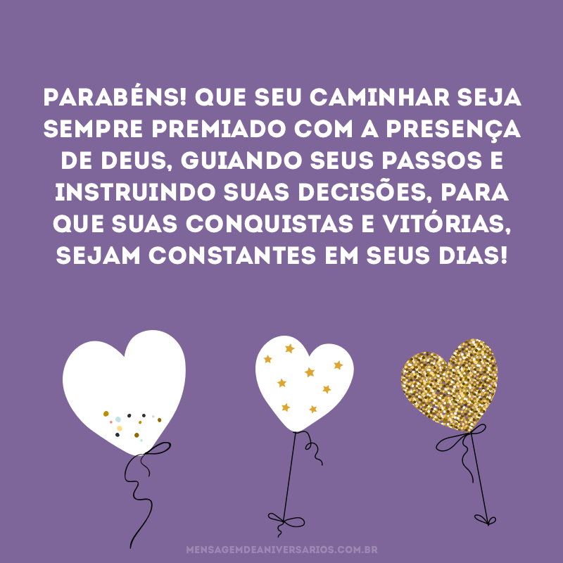 mensagens de aniversário cristãs