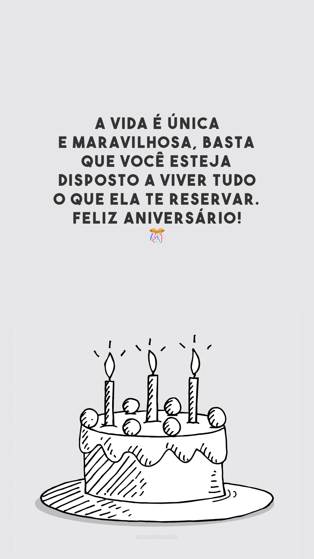 parabéns com sabedoria e gratidão