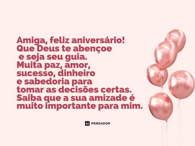 parabéns amiga