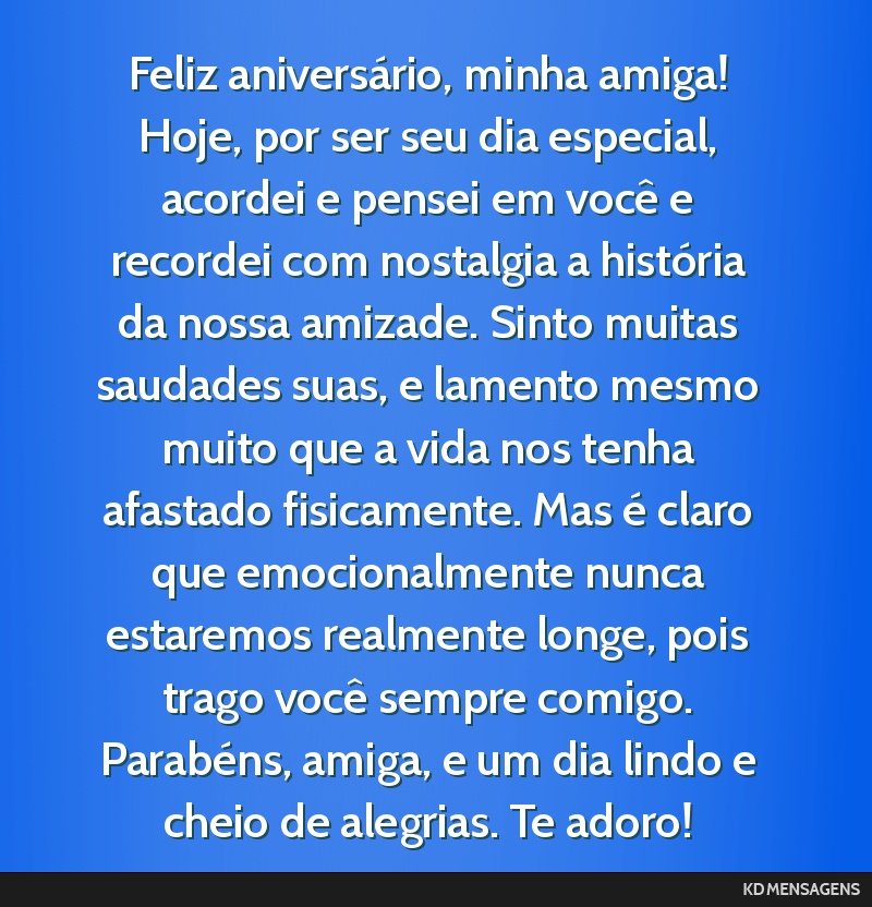 frases de aniversário para amiga