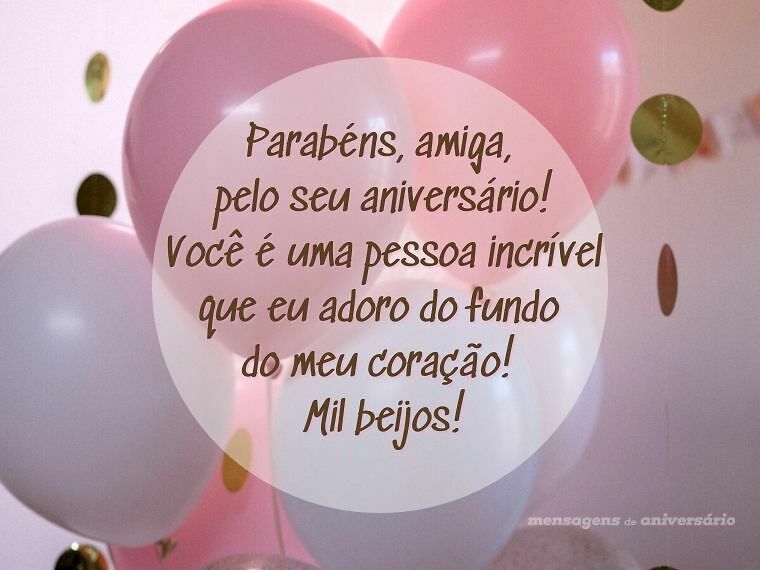 texto de aniversário para amiga