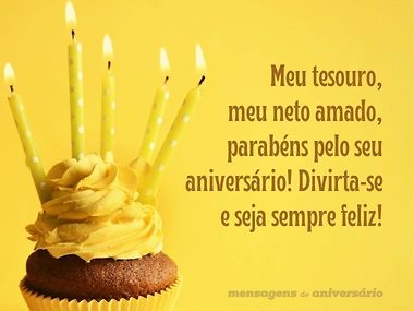 mensagem de aniversário vovó para neto