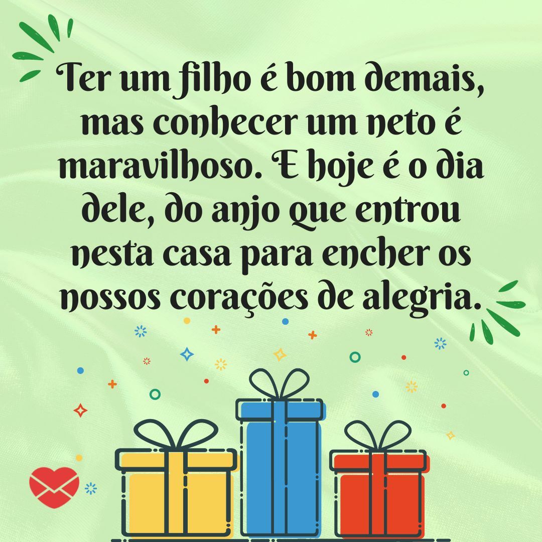 mensagem de aniversário para neto adolescente
