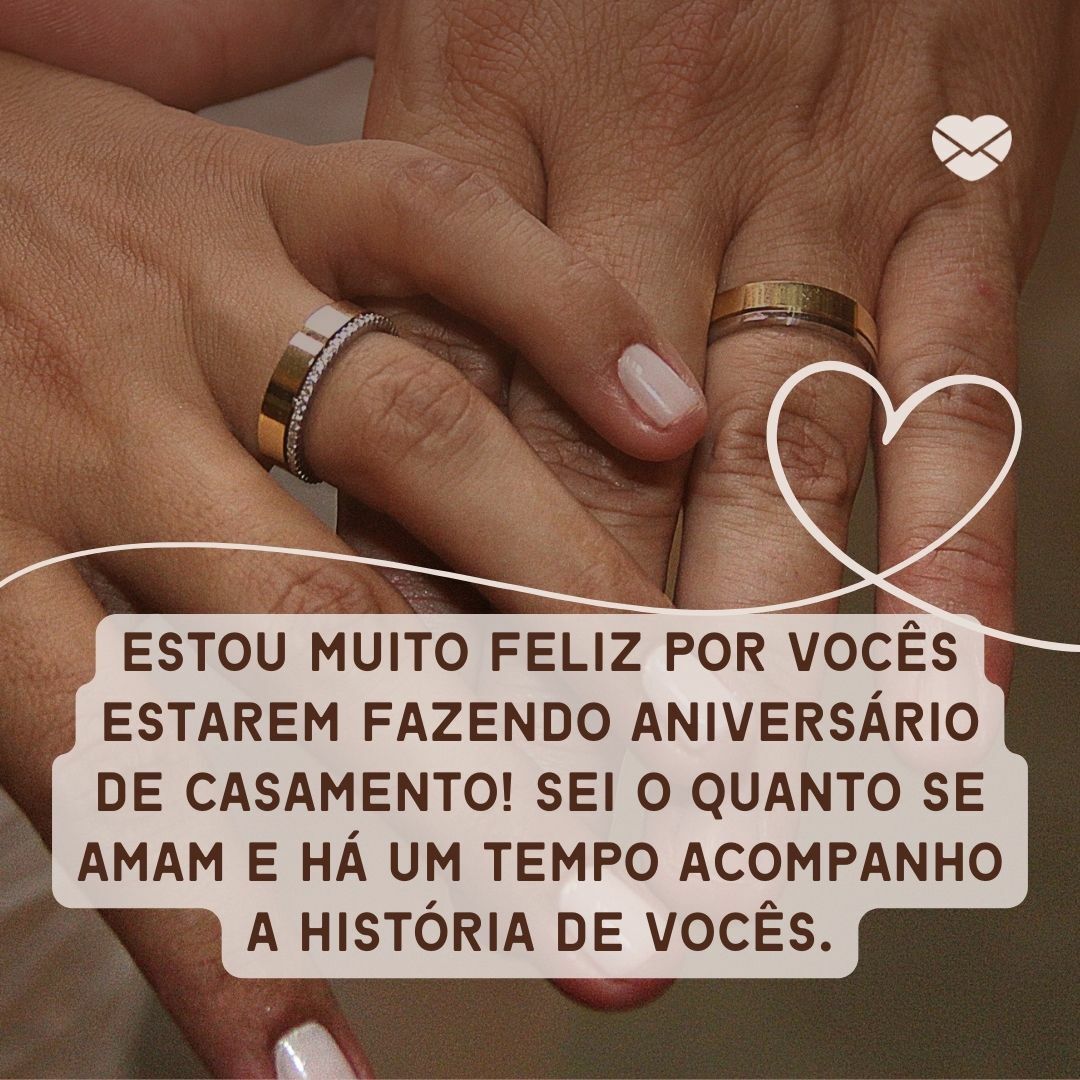 mensagens emocionantes aniversário de casamento amigos