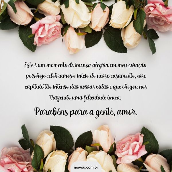 mensagens de aniversário de casamento para esposa