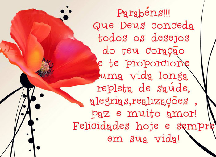 parabéns com bênçãos de Deus