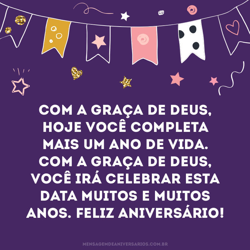 aniversário abençoado por Deus