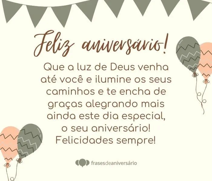 frases de aniversário abençoadas por Deus