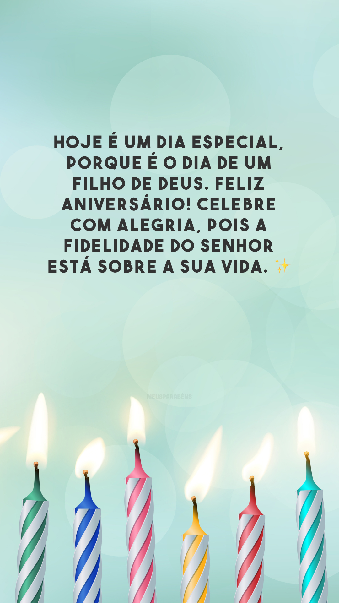 palavras de Deus para um aniversário especial