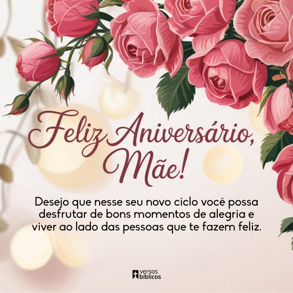 mensagens curtas de aniversário para mãe