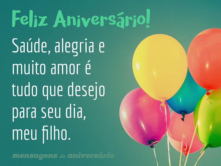 frase aniversário filho