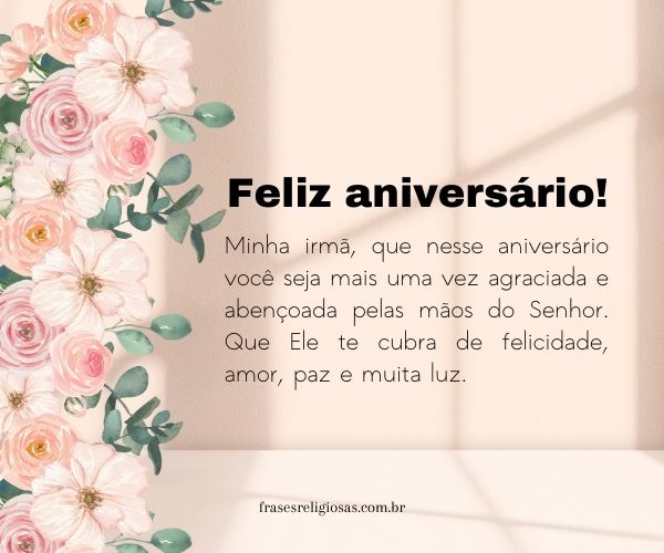 mensagem religiosa para irmã
