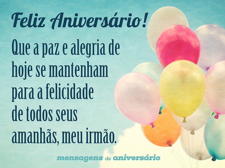frases de aniversário para irmão