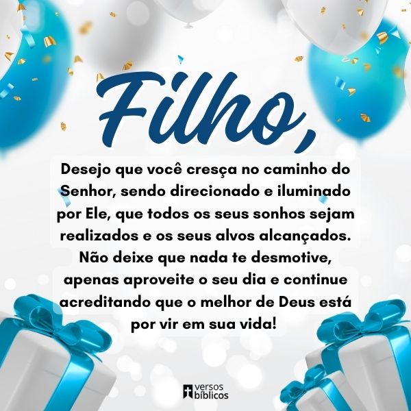 status de aniversário para filho