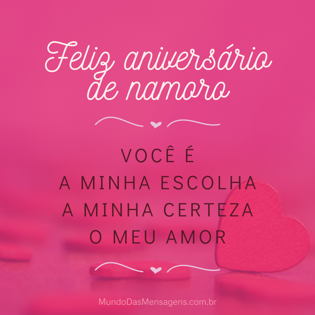 mensagem de aniversário de namoro para namorado