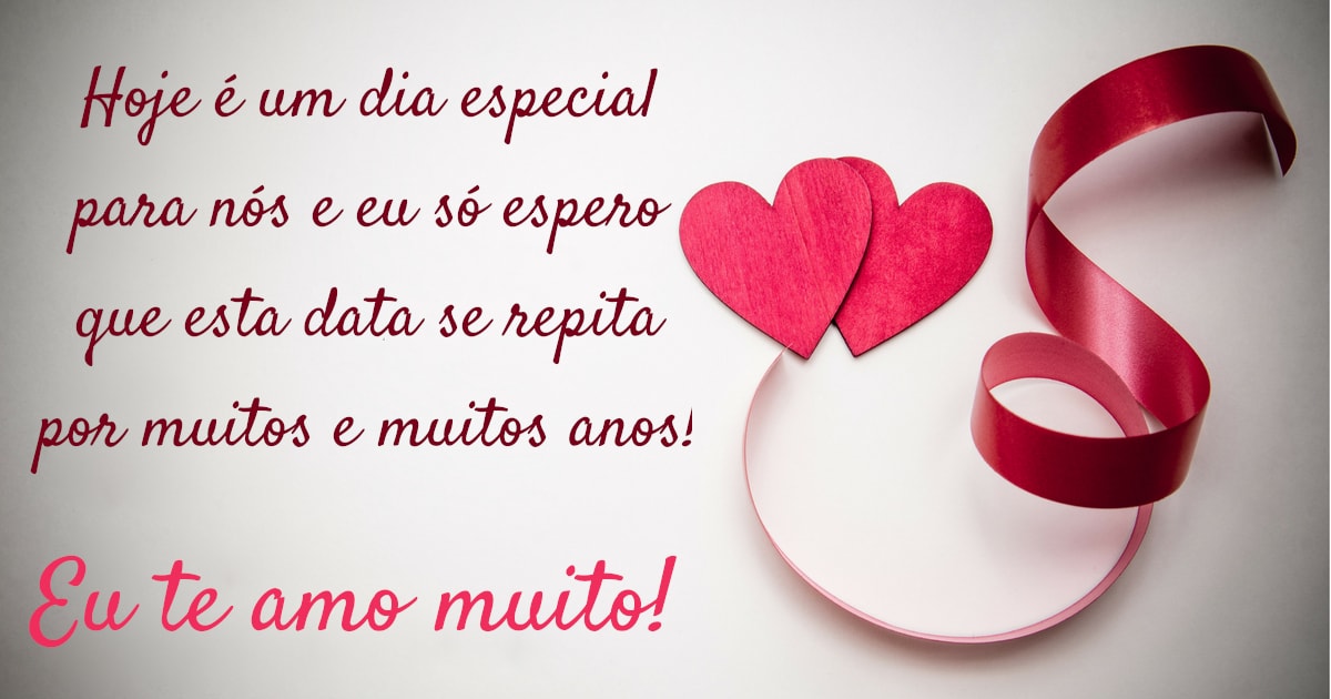 mensagem de 1 ano de namoro