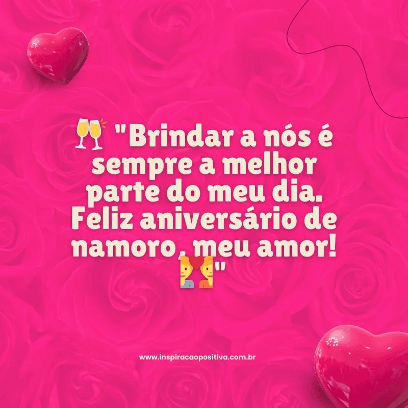 mensagem de 2 anos de namoro