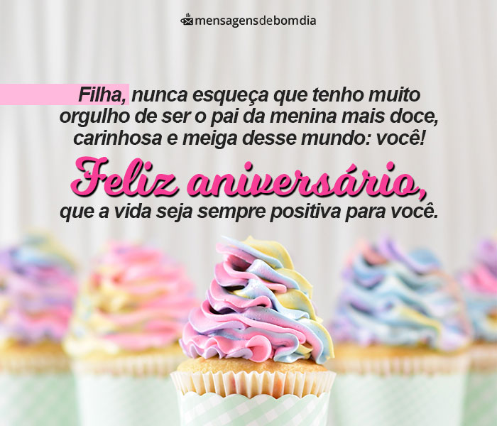 mensagens de aniversário para filha querida
