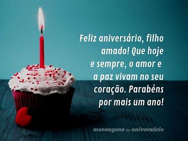 mensagem de aniversário para filho homem