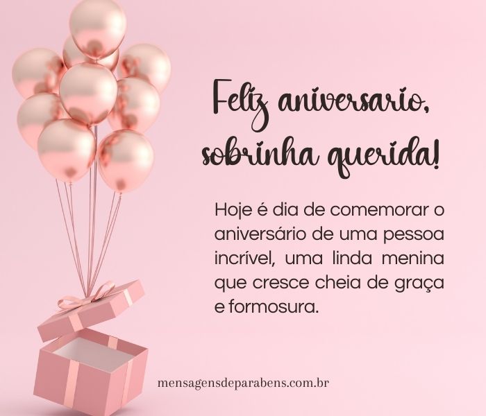 quanto custa um presente com mensagem personalizada para sobrinha