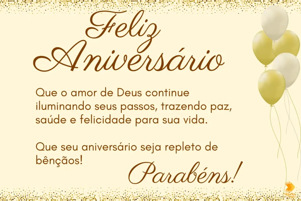 mensagem de aniversário evangélica vs. mensagem genérica