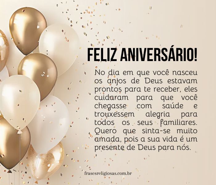 mensagem de aniversário evangélica curta e emocionante